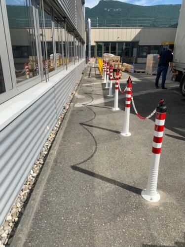 Abschrankung Fussweg.