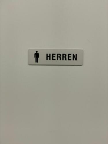 Beschilderung Garderobe